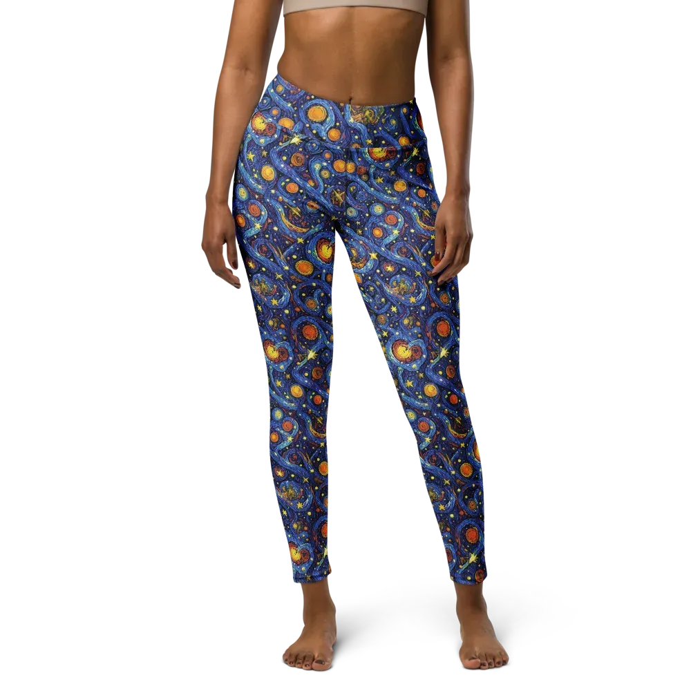 Starry Tempest on Yoga Leggings — Front
