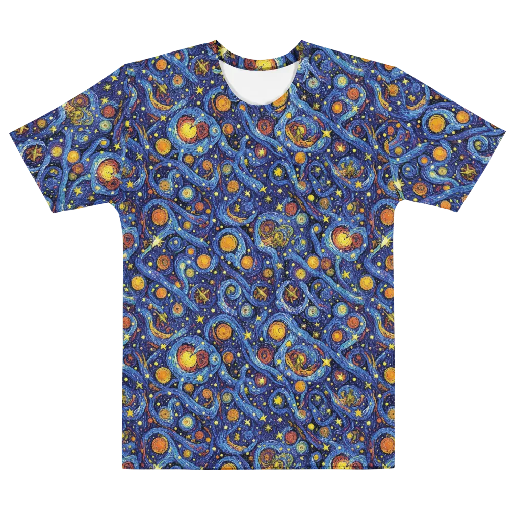 Starry Tempest on Men's Cotton Crew Neck T-Shirt — Front