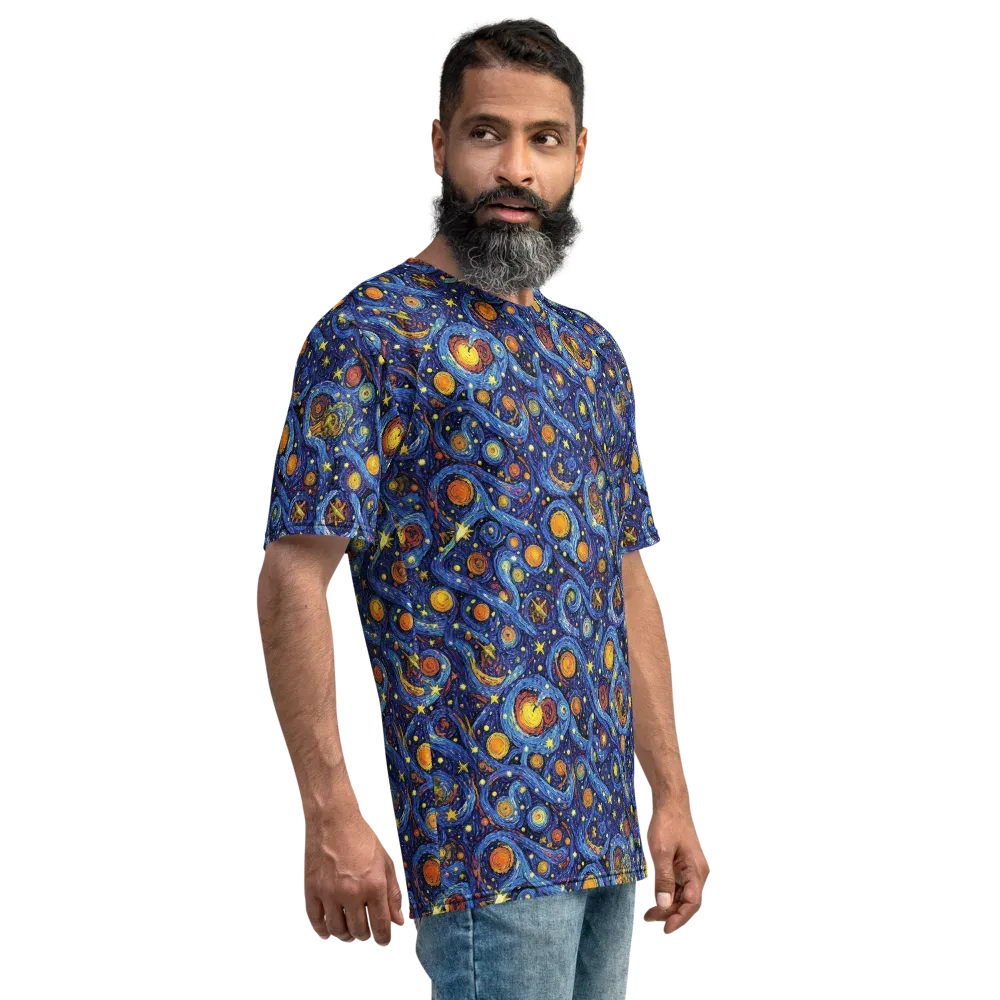 Starry Tempest on Men's Crew Neck T-Shirt — Right