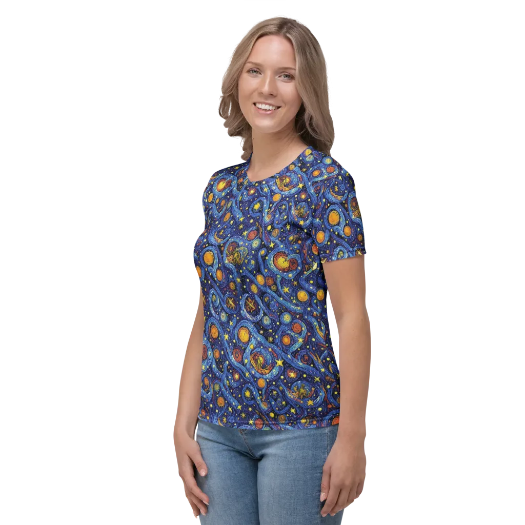Starry Tempest on Women's Crew Neck T-Shirt — Left