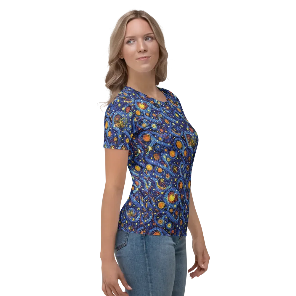 Starry Tempest on Women's Crew Neck T-Shirt — Right