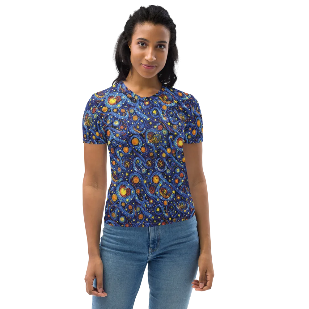 Starry Tempest on Women's Crew Neck T-Shirt — Front