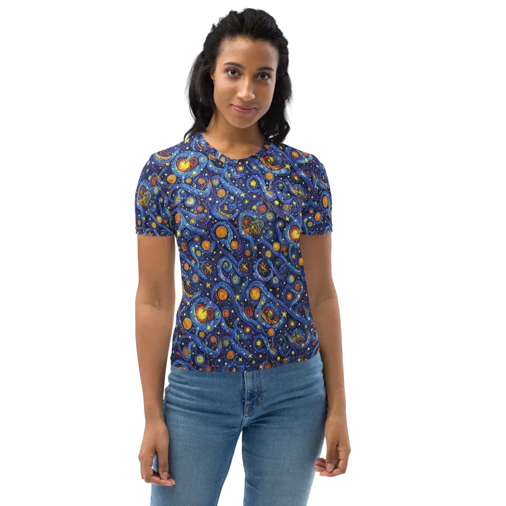 Starry Tempest on Women's Crew Neck T-Shirt — Front