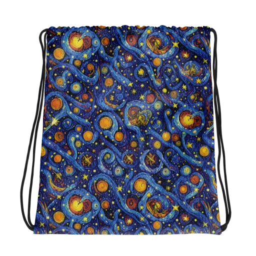 Starry Tempest on a Drawstring Bag
