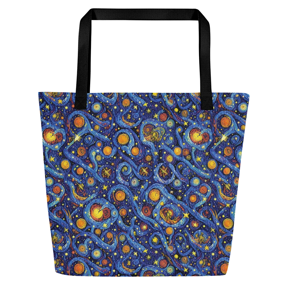 Starry Tempest on Large Tote Bag W/ Pocket — Front