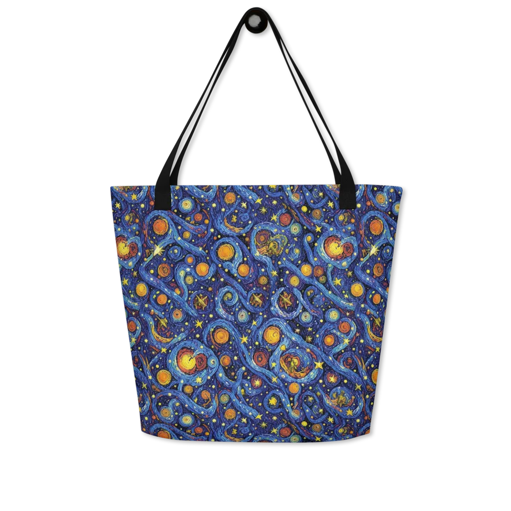 Starry Tempest on Large Tote Bag W/ Pocket — Front
