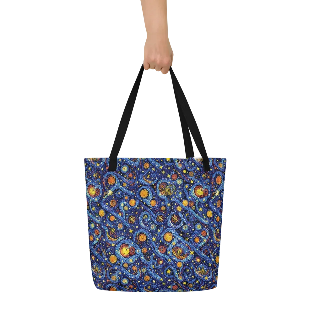 Starry Tempest on Large Tote Bag W/ Pocket — Front