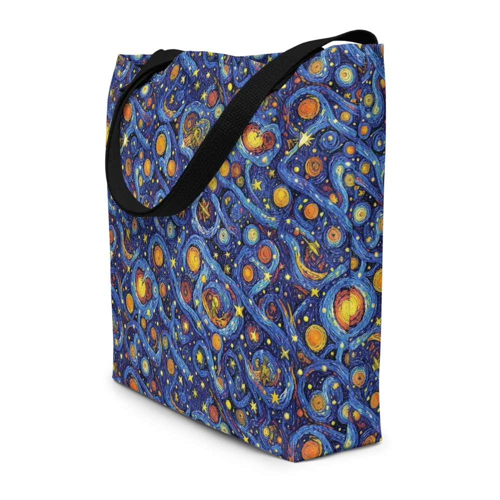 Starry Tempest on Large Tote Bag W/ Pocket — Front