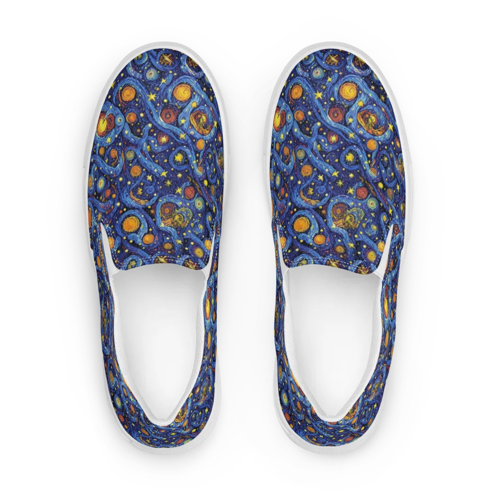 Starry Tempest on Women's Slip-On Canvas Shoes — Front