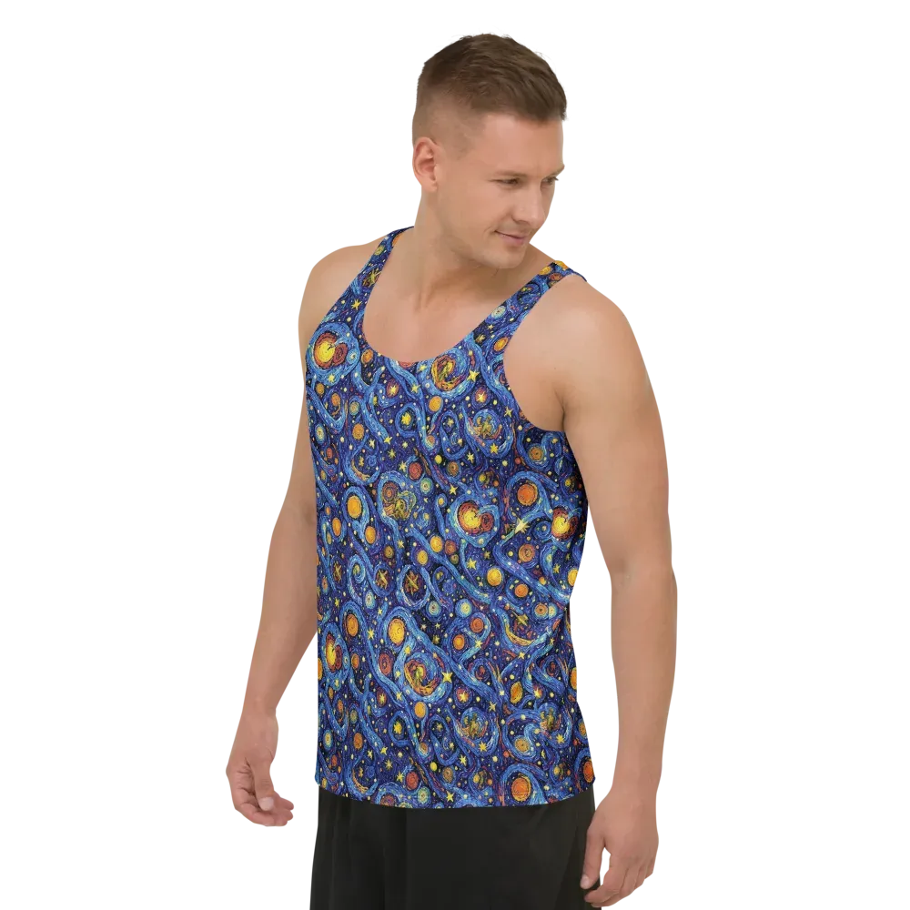 Starry Tempest on Men's Tank Top — Left Front