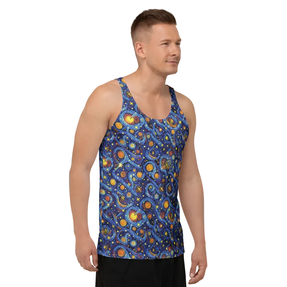 Starry Tempest on Men's Tank Top — Right Front