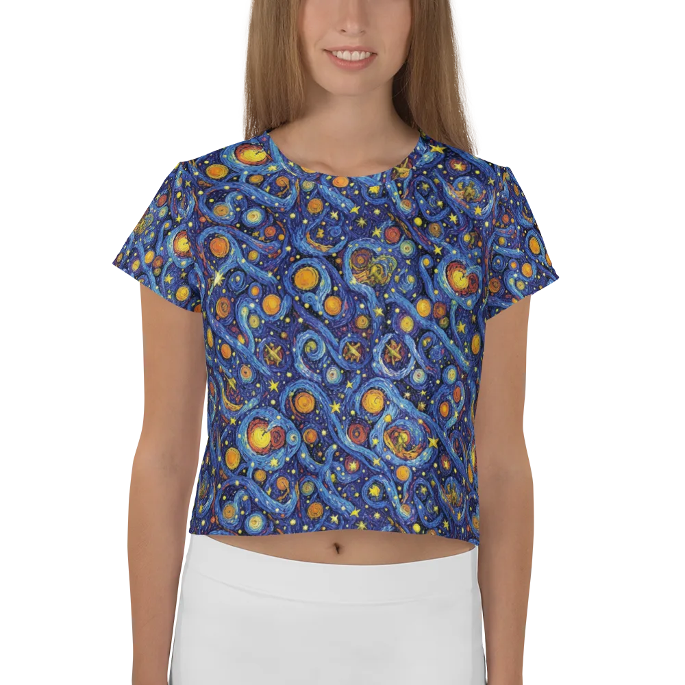 Starry Tempest on Crop Tee — Front