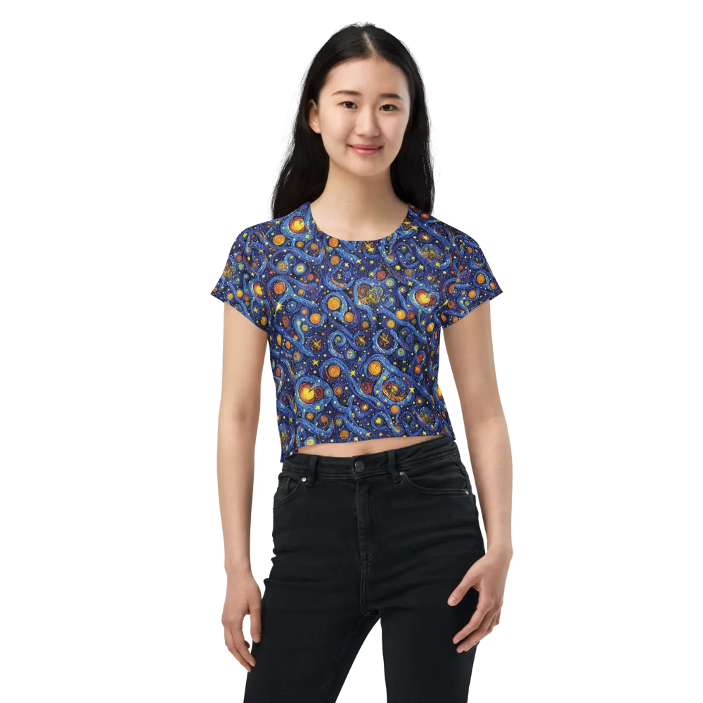 Starry Tempest on Crop Tee — Front