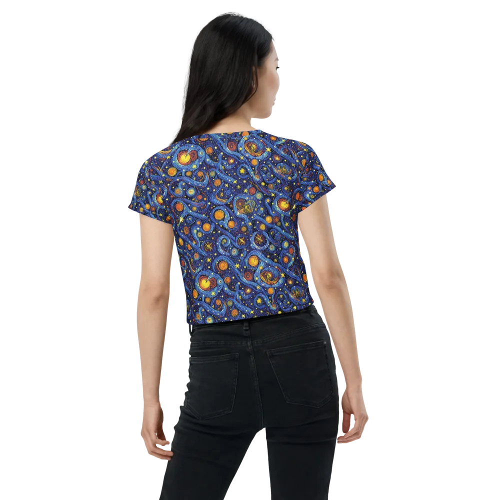 Starry Tempest on Crop Tee — Back