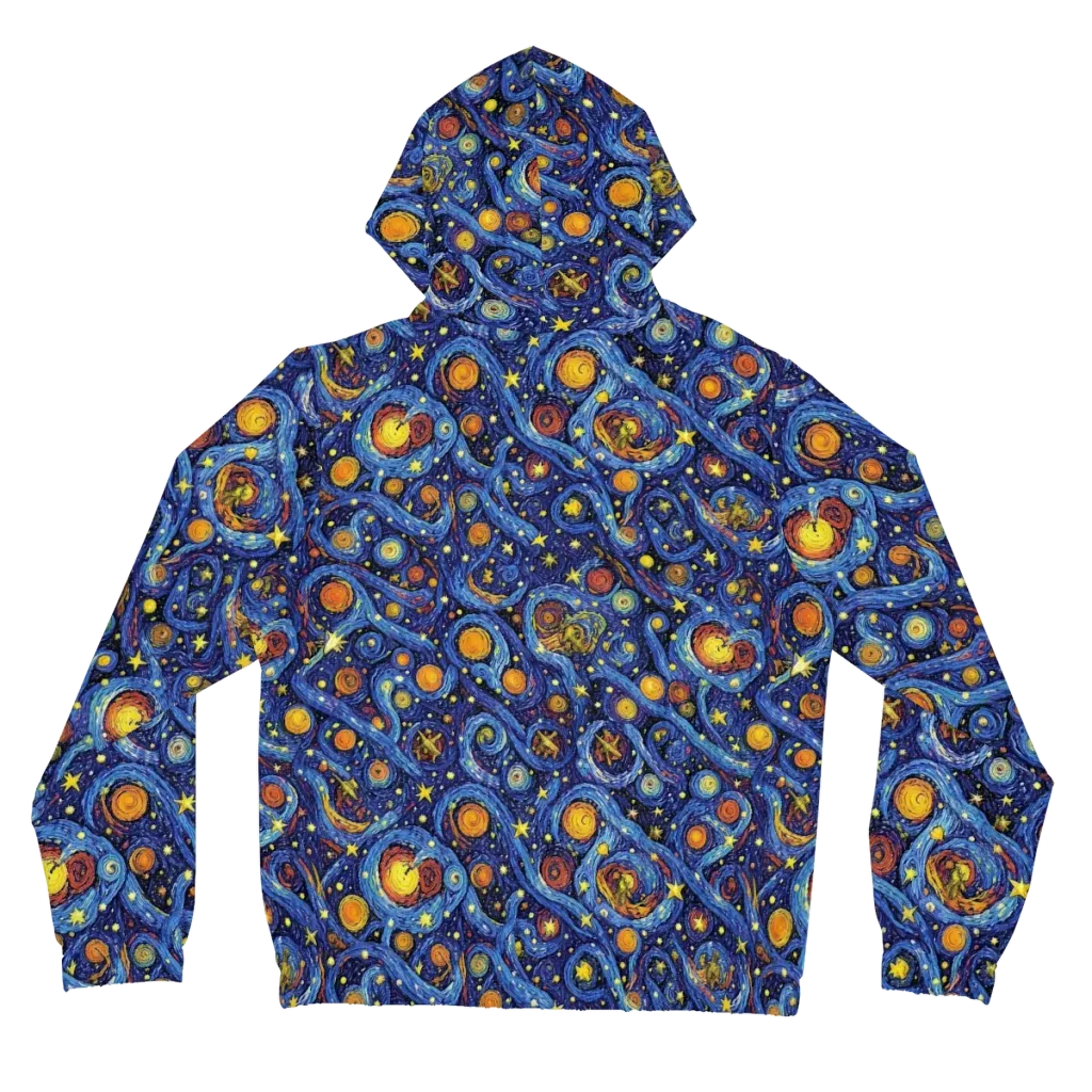 Starry Tempest on Women's Full-Zip Hoodie — Back