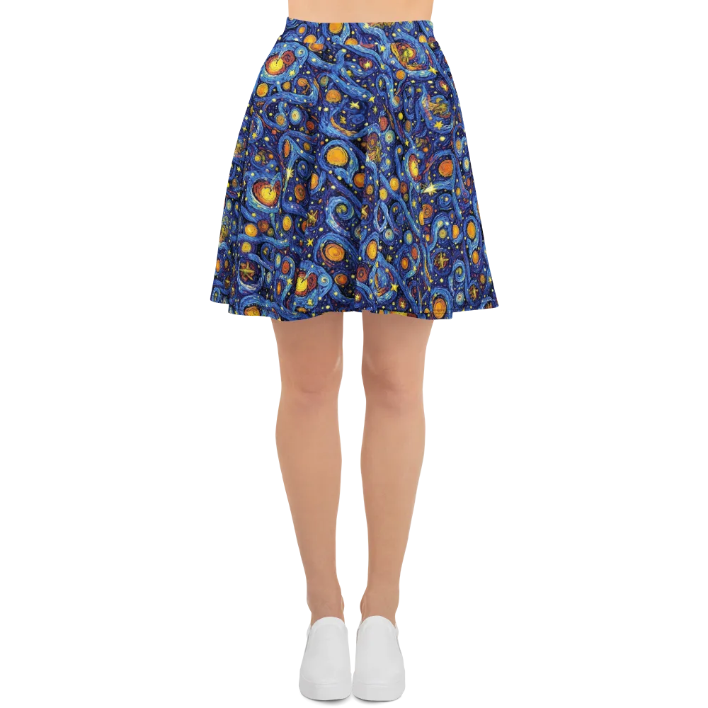 Starry Tempest on Skater Skirt — Front