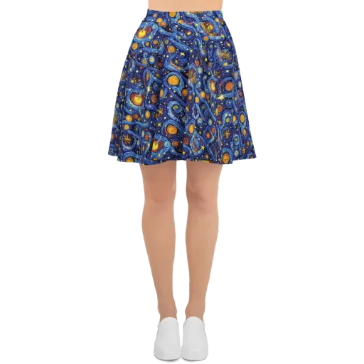 Starry Tempest on a Skater Skirt