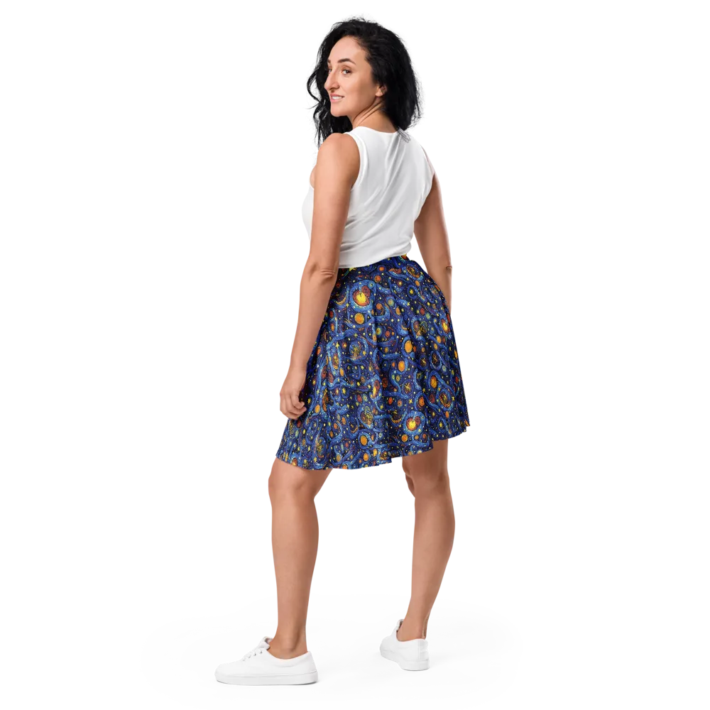 Starry Tempest on Skater Skirt — Back