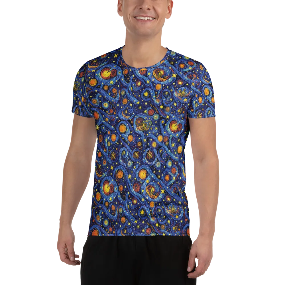Starry Tempest on Men's Athletic T-Shirt — Front