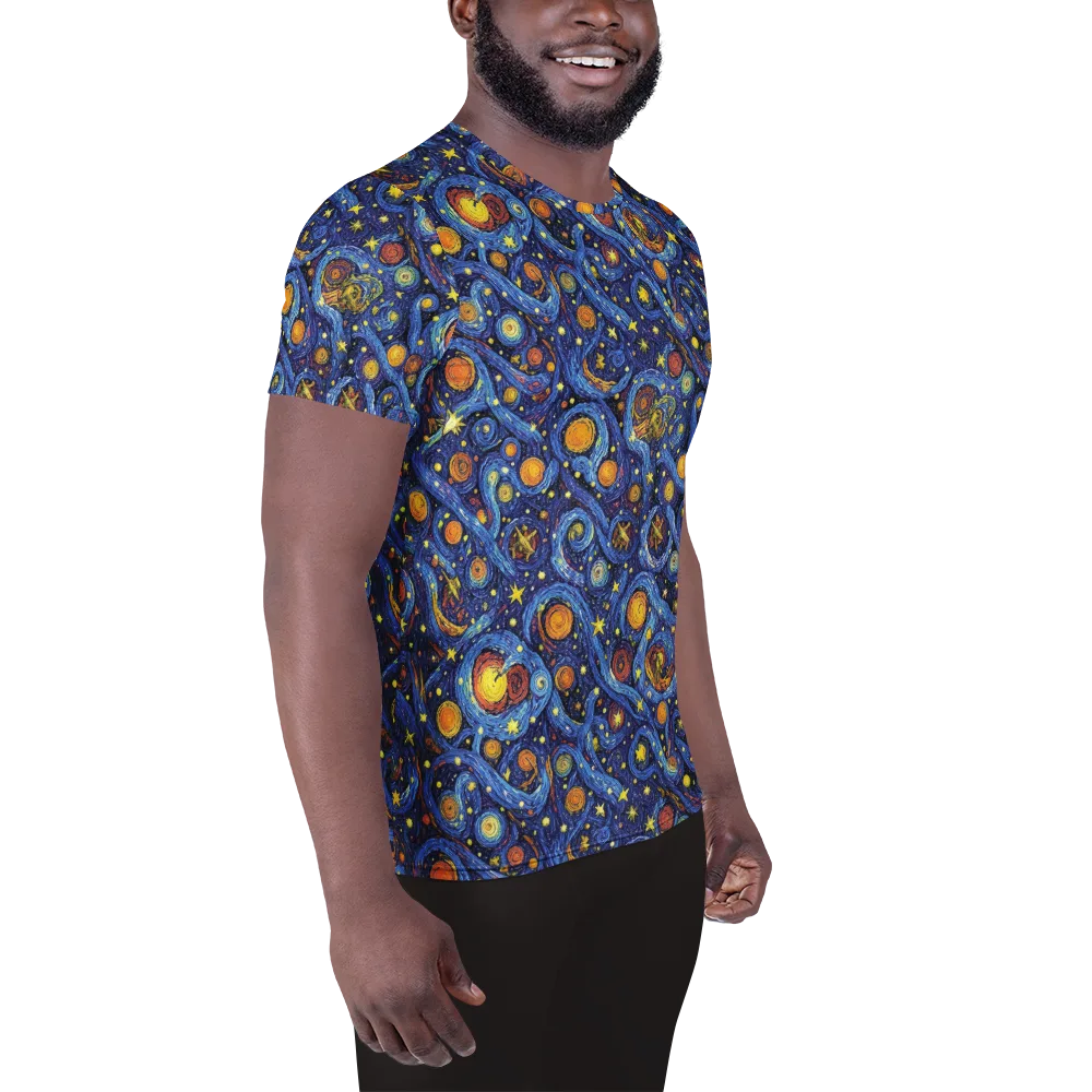 Starry Tempest on Men's Athletic T-Shirt — Right