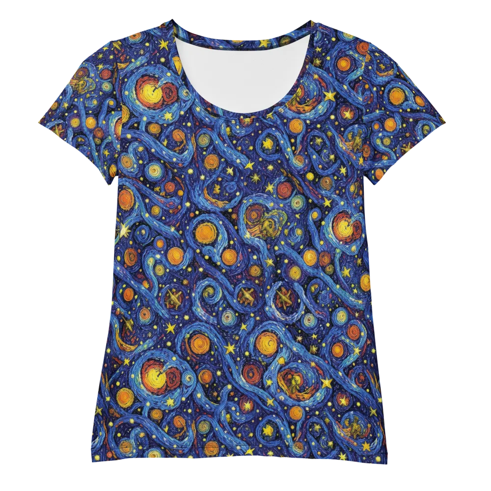 Starry Tempest on Women's Athletic T-Shirt — Front