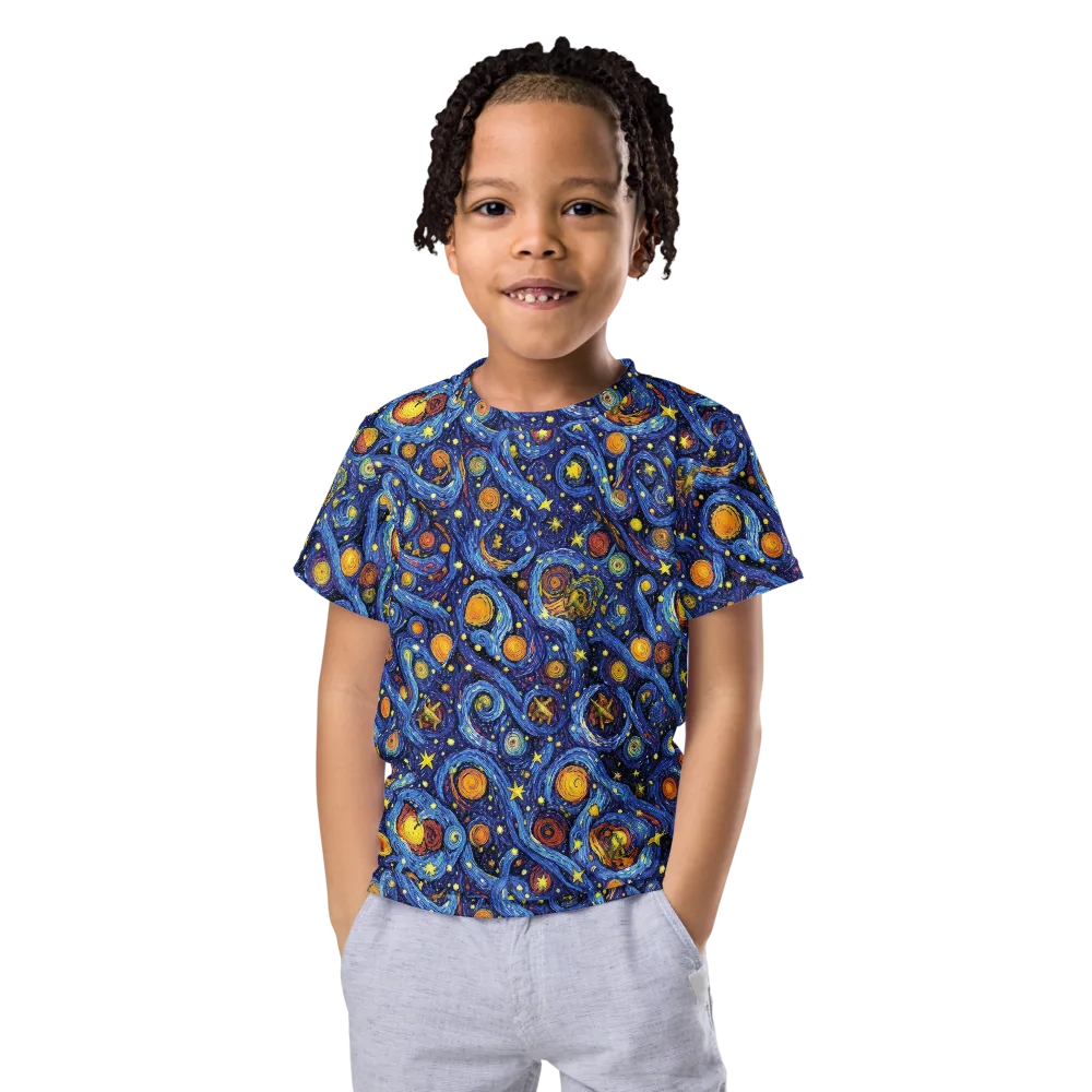 Starry Tempest on Kids Crew Neck T-Shirt — Front