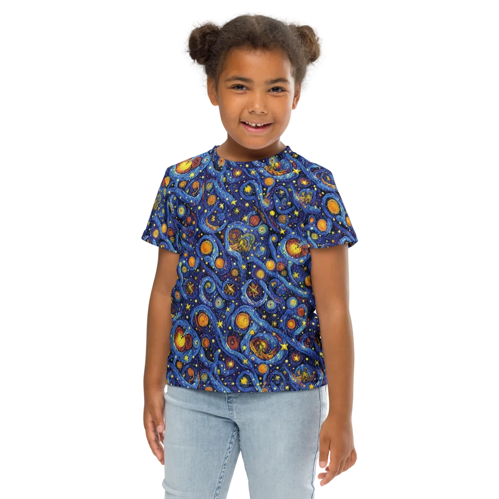 Starry Tempest on Kids Crew Neck T-Shirt — Front