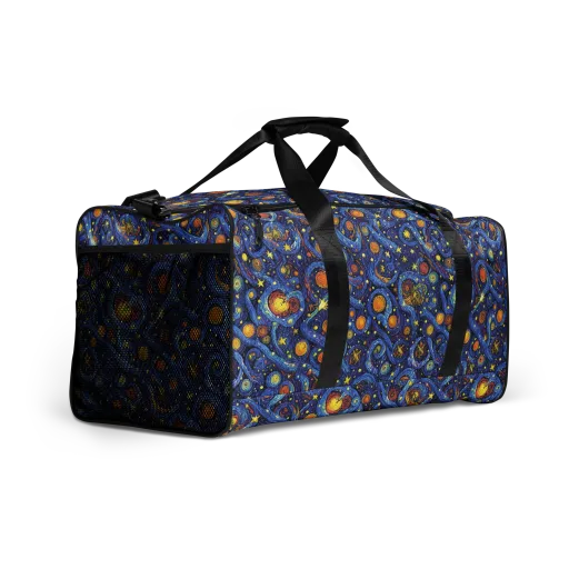 Starry Tempest on a Duffle Bag
