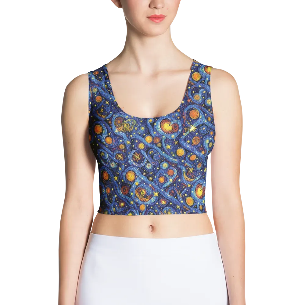 Starry Tempest on Crop Top — Front