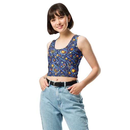 Starry Tempest on a Crop Top