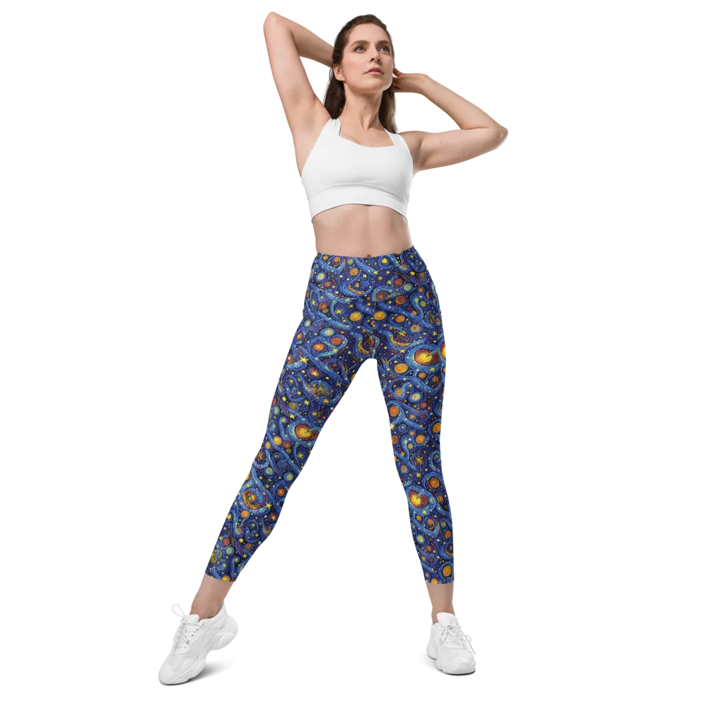 Starry Tempest on Leggings with Pockets — Front