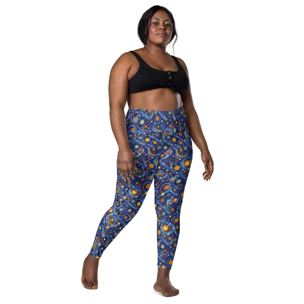Starry Tempest on Leggings with Pockets — Front