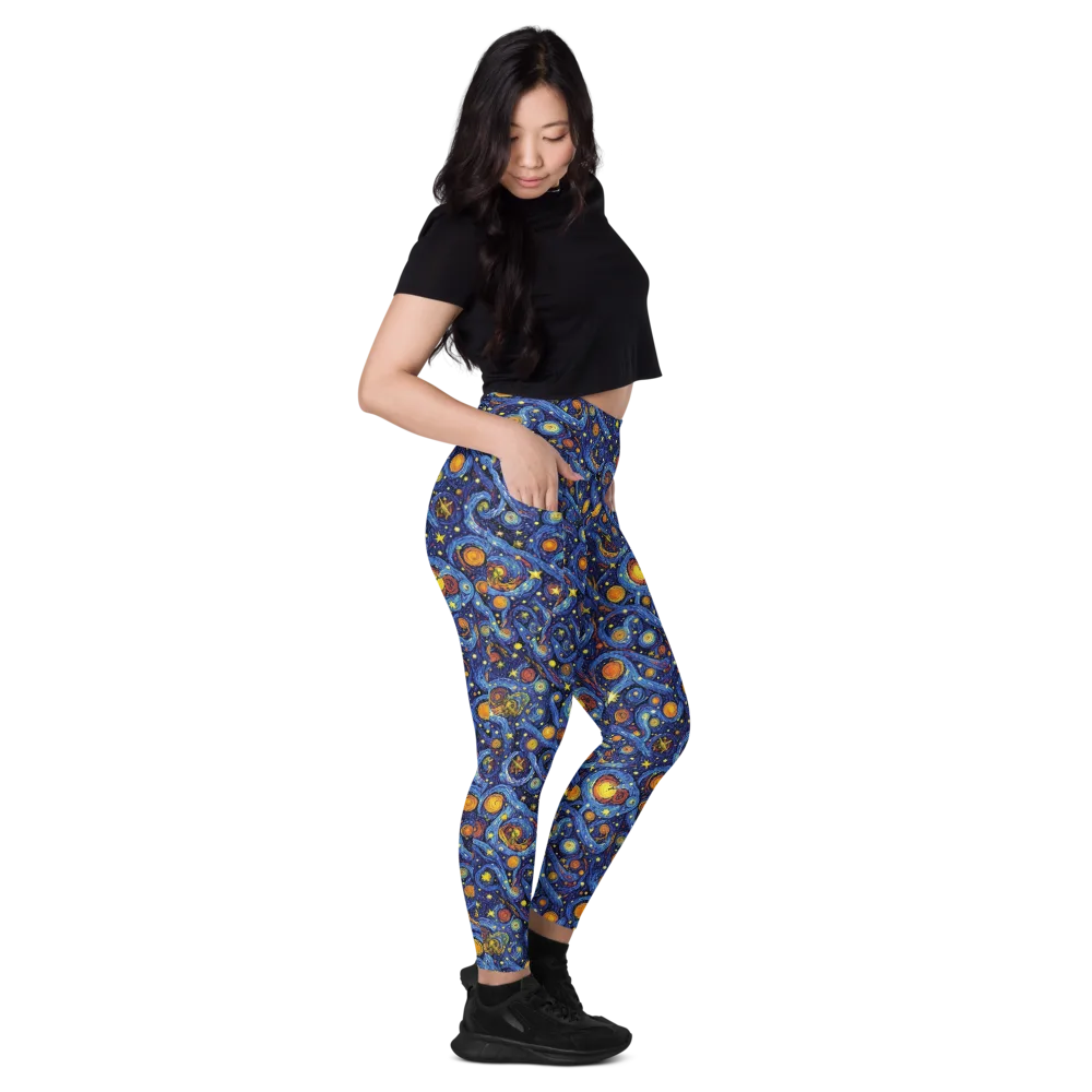Starry Tempest on Leggings with Pockets — Right
