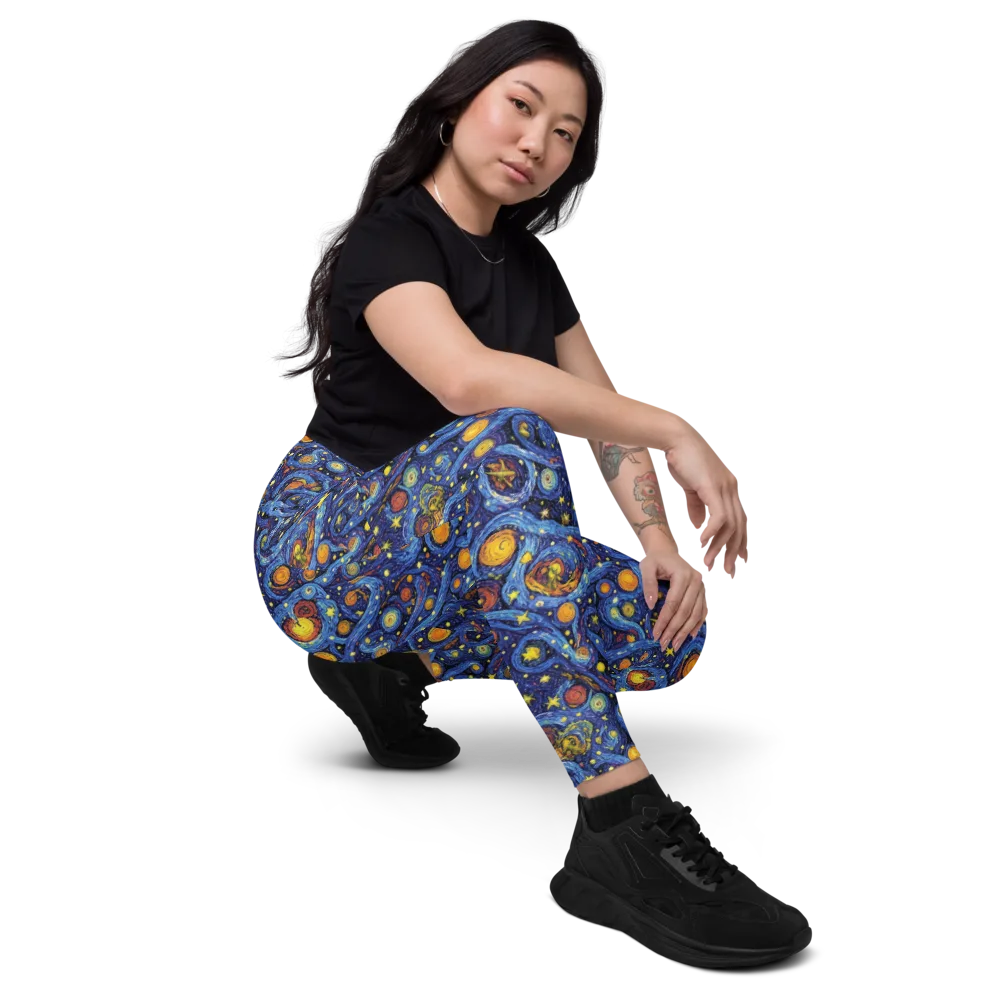 Starry Tempest on Leggings with Pockets — Right Front