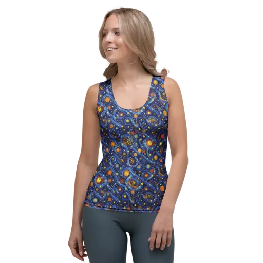 Starry Tempest on a Women's Tank Top
