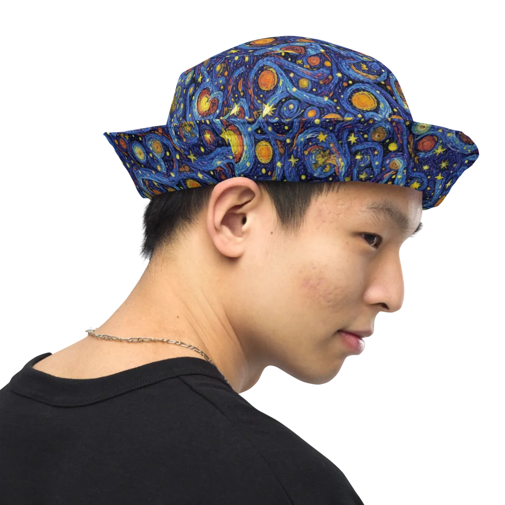 Starry Tempest on Reversible Bucket Hat — Right Outside