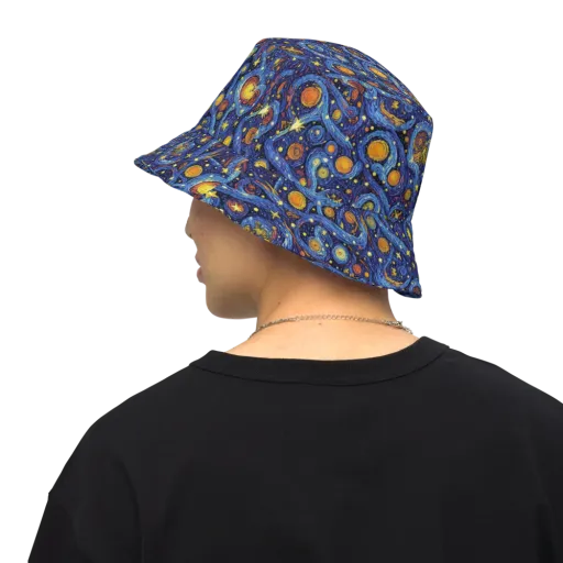 Starry Tempest on a Reversible Bucket Hat