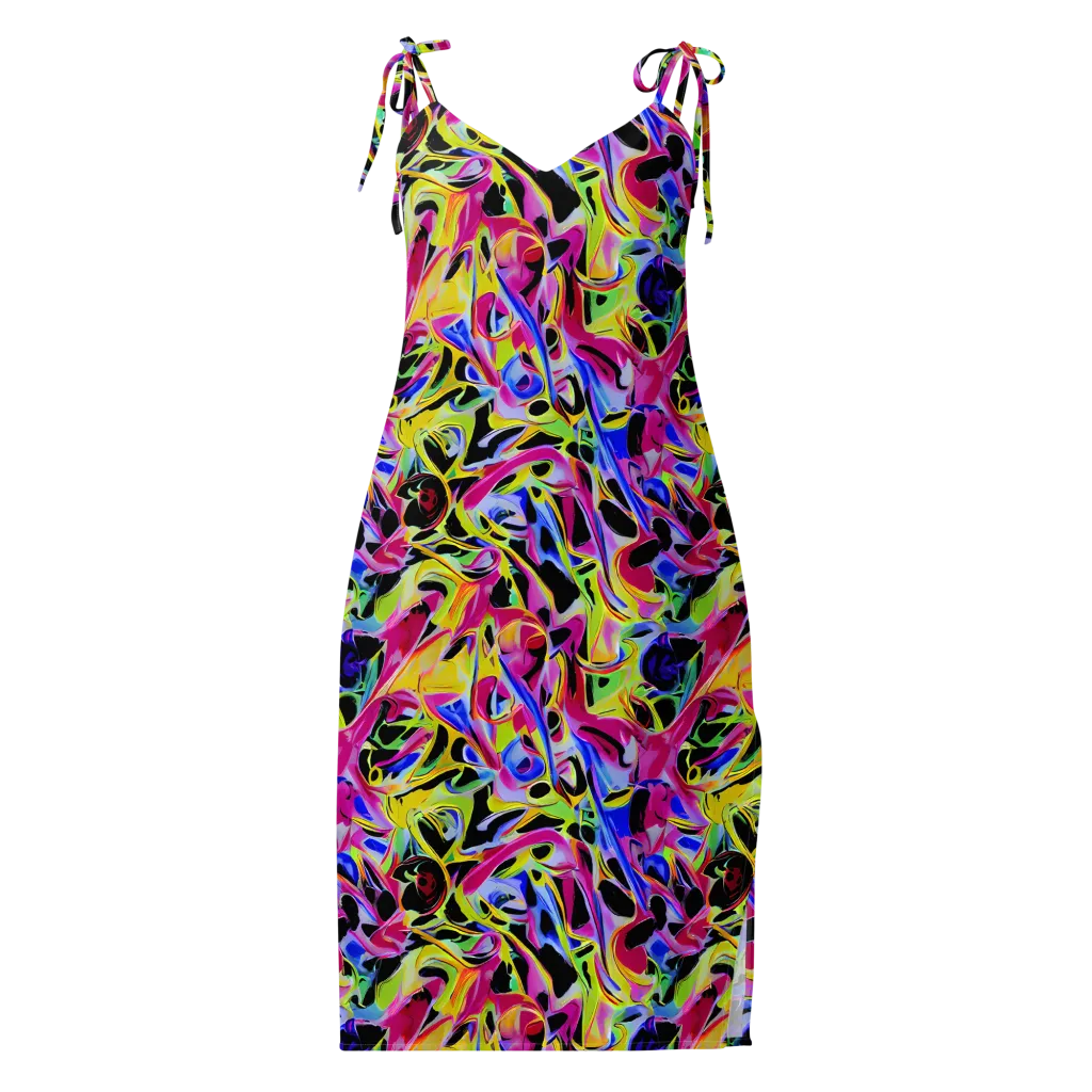 Pulse of Color on Slip Dress — Front