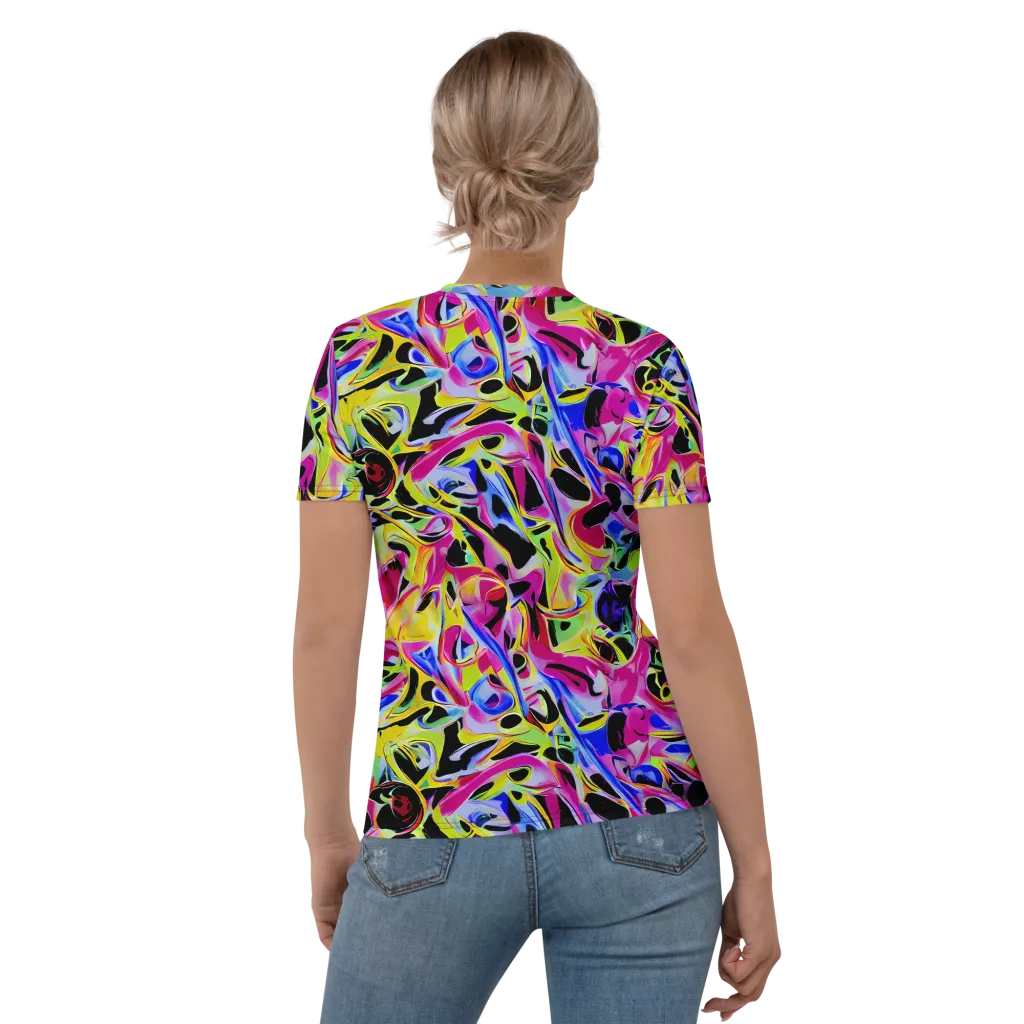 Pulse of Color on Women's Crew Neck T-Shirt — Back