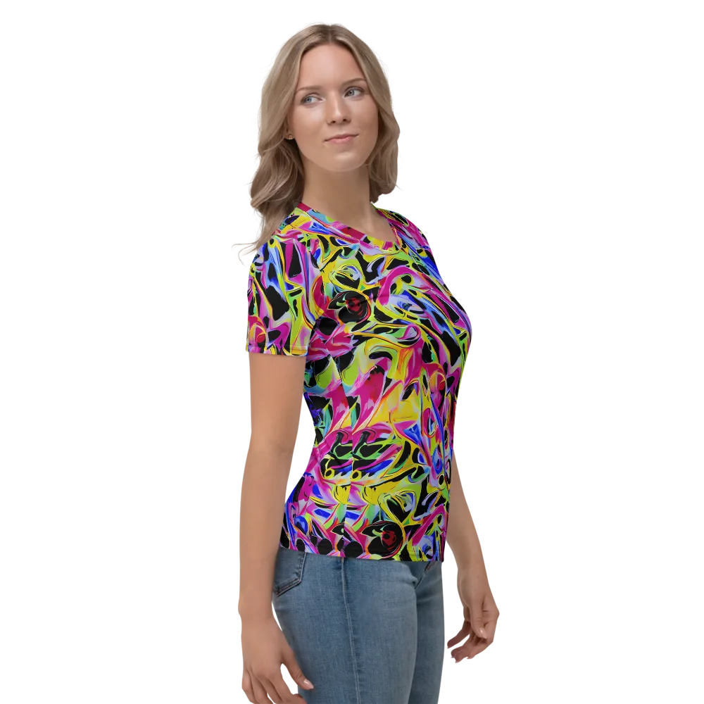 Pulse of Color on Women's Crew Neck T-Shirt — Right