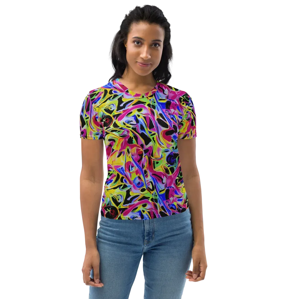 Pulse of Color on Women's Crew Neck T-Shirt — Front
