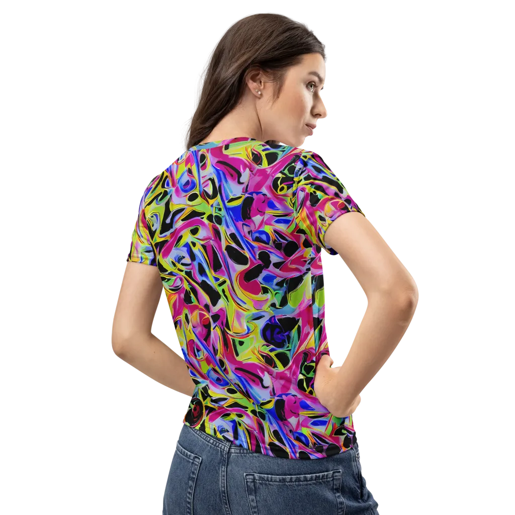 Pulse of Color on Women's Crew Neck T-Shirt — Back