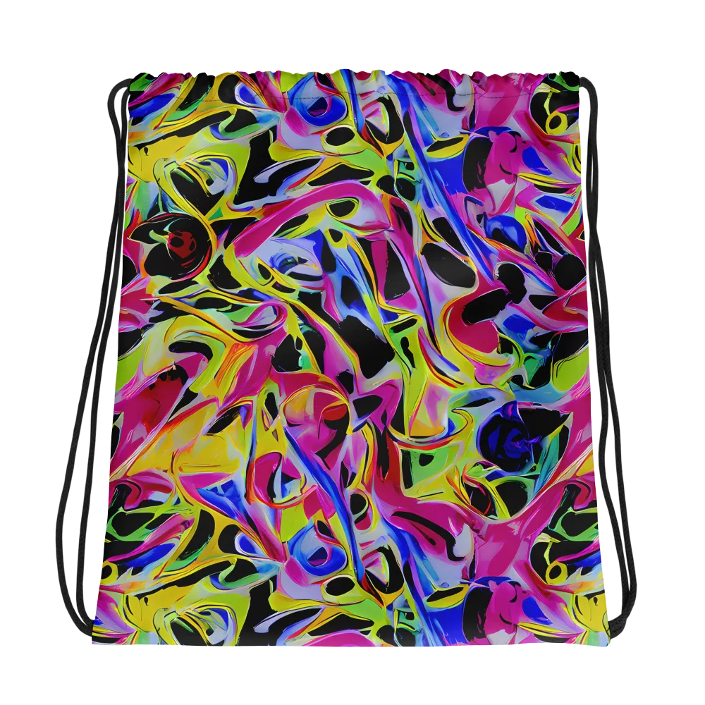 Pulse of Color on Drawstring Bag — Photo