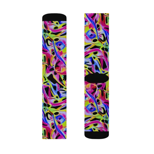 Pulse of Color on a Socks