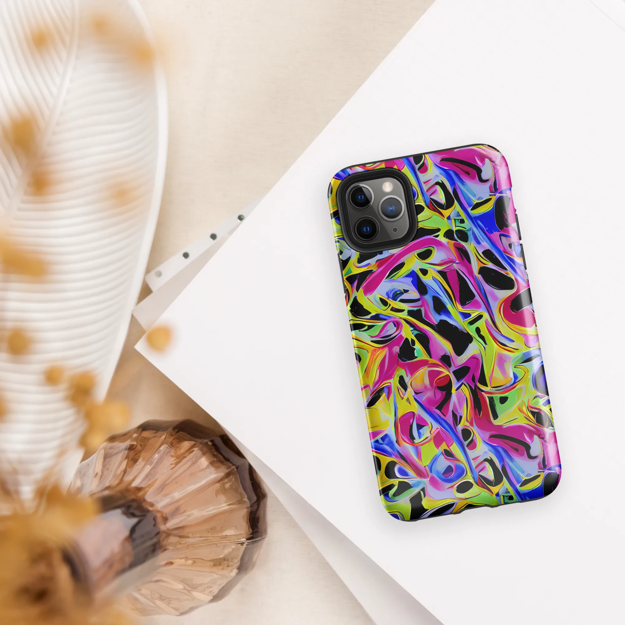 Pulse of Color on Tough Case for iPhone® — Front