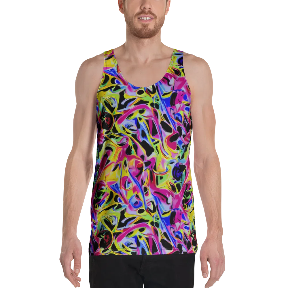 Pulse of Color on Men's Tank Top — Front