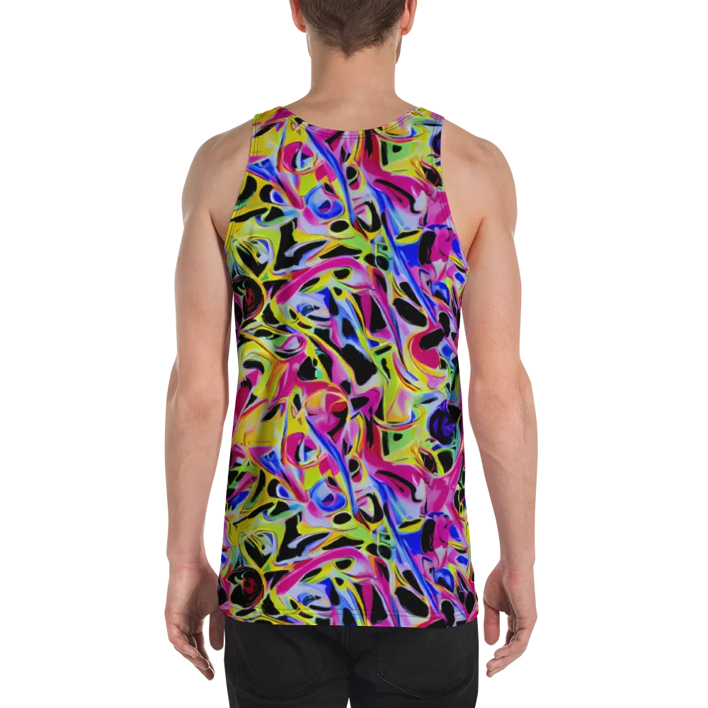 Pulse of Color on Men's Tank Top — Back