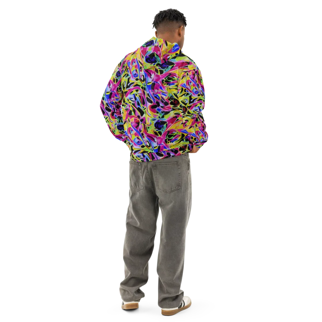 Pulse of Color on Cotton Hoodie — Back
