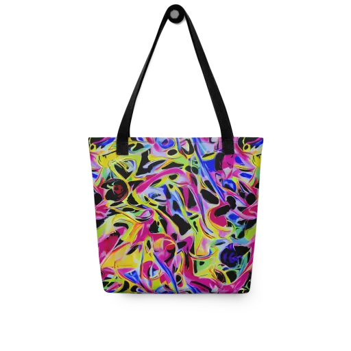 Pulse of Color on a Tote Bag