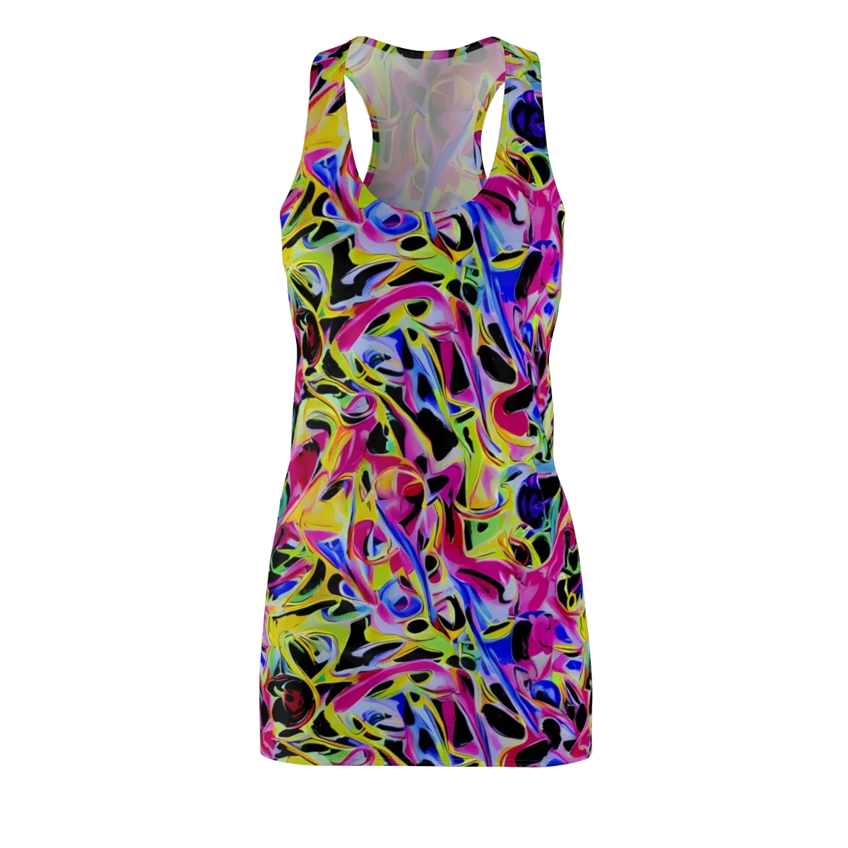 Pulse of Color on Racerback Dress — Front